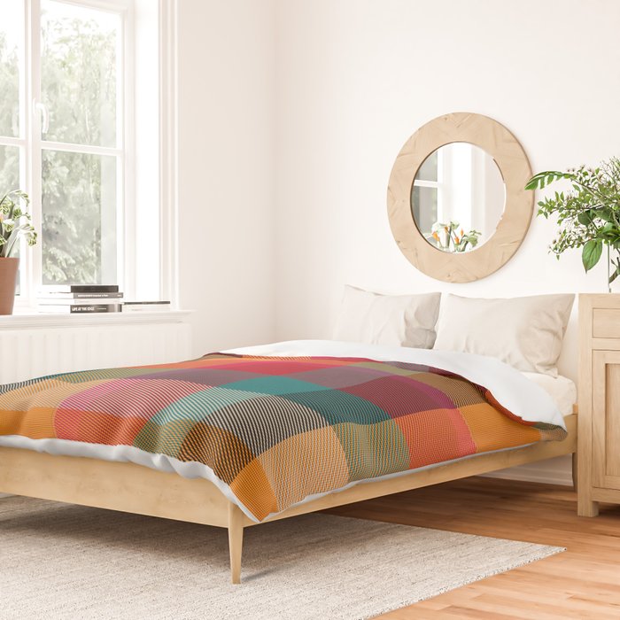 Rainbow Plaid 1 Duvet Cover Gallery Image 2