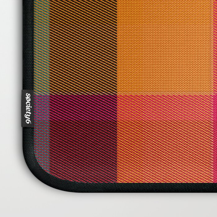 Rainbow Plaid 1 Laptop Sleeve Gallery Image 3
