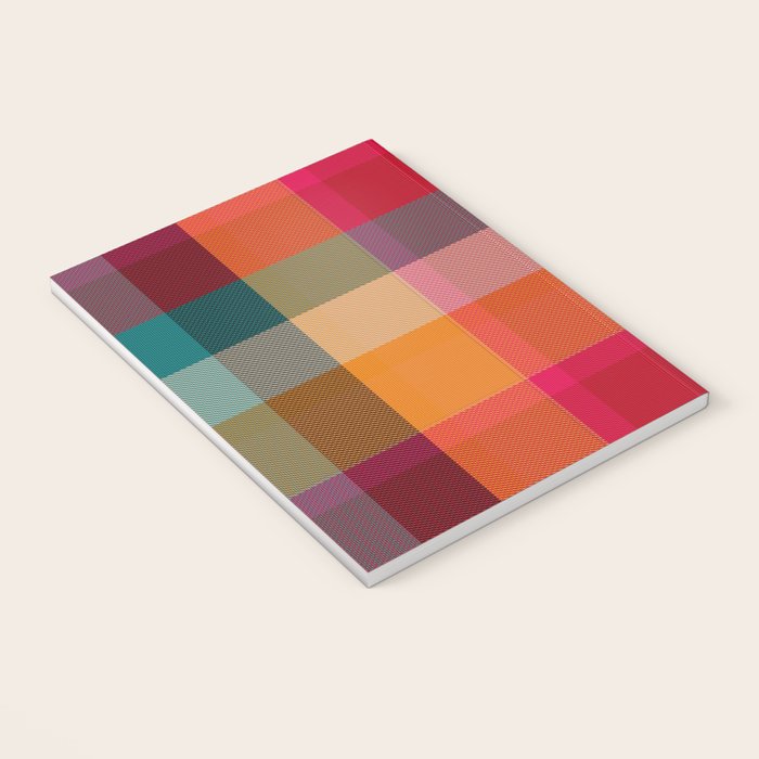 Rainbow Plaid 1 Notebook Gallery Image 3