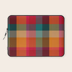 Rainbow Plaid 1 Laptop Sleeve Gallery Image 1