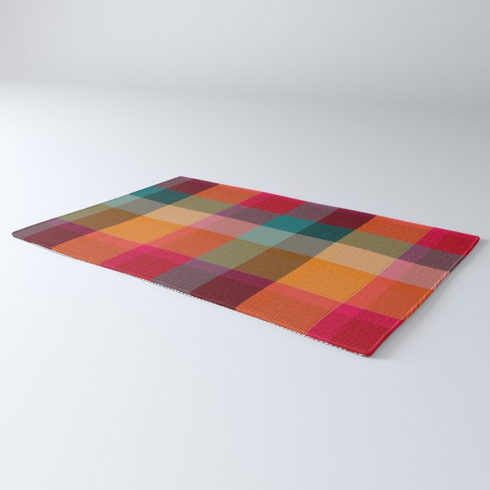 Rainbow Plaid 1 Rug Gallery Image 3