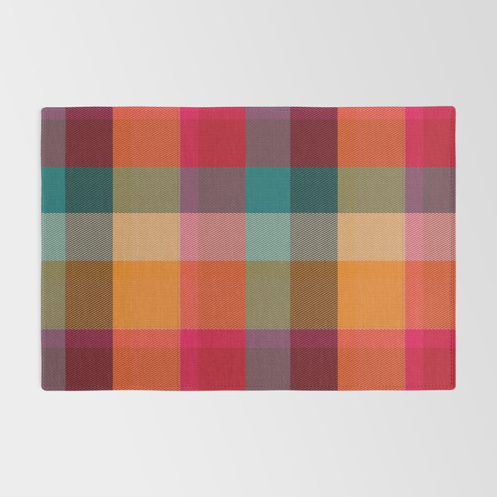 Rainbow Plaid 1 Rug Gallery Image 2