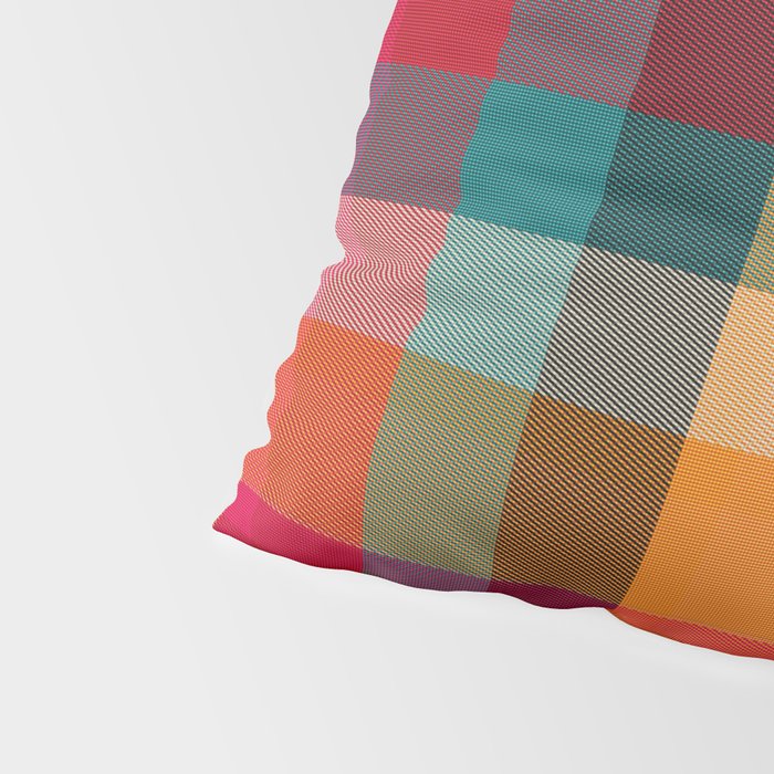 Rainbow Plaid 1 Pillow Sham Gallery Image 4