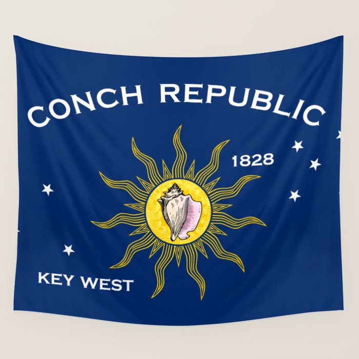 Conch Republic Flag Wall Tapestry