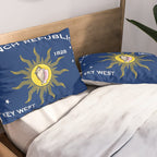 Conch Republic Flag Pillow Sham Gallery Image 2