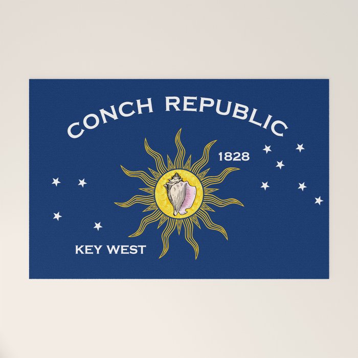 Conch Republic Flag Welcome Mat Gallery Image 1
