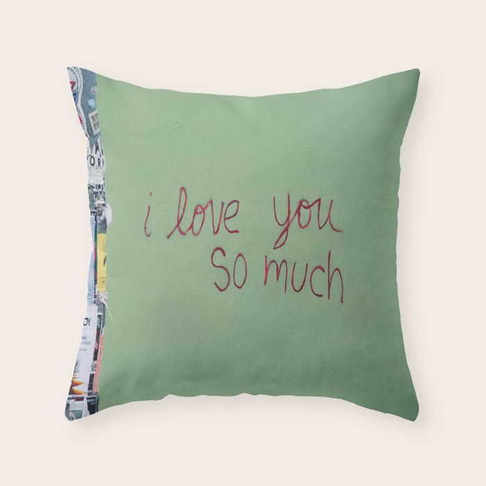 I love you so much Throw Pillow Gallery Image 1