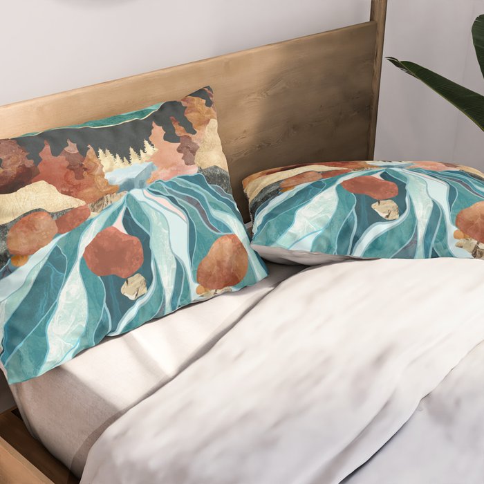Blue River Pillow Sham Gallery Image 2