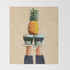 Pineapple Throw Blanket Gallery Image 2