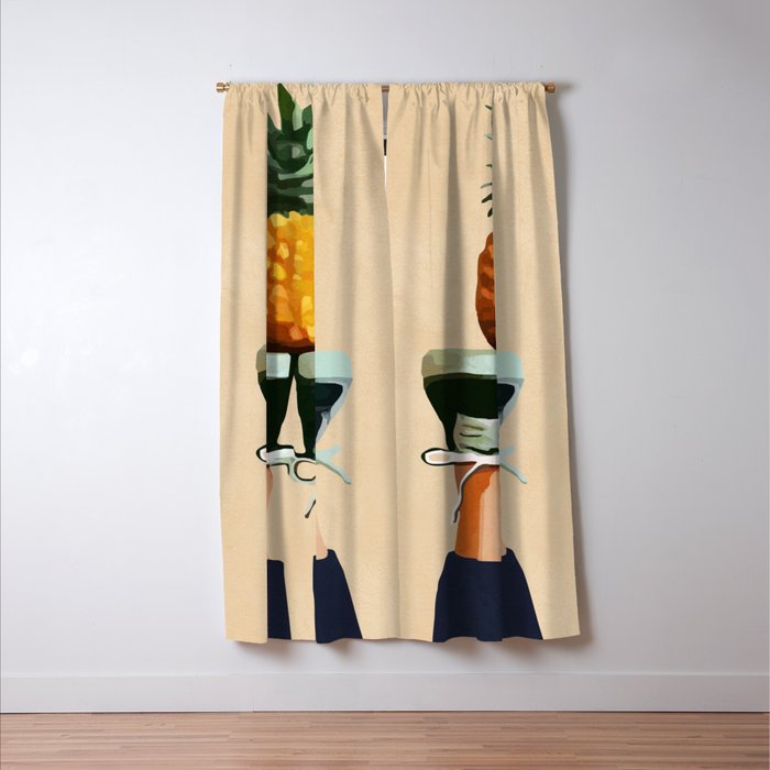 Pineapple Window Curtain Gallery Image 3