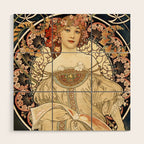 Art Nouveau Wood Wall Art Gallery Image 1