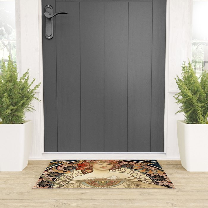 Art Nouveau Welcome Mat Gallery Image 3