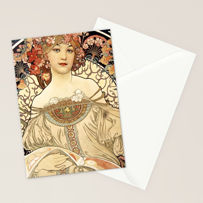 Art Nouveau Stationery Card Gallery Image 2
