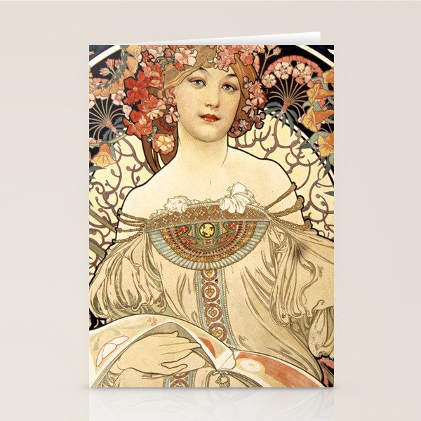 Art Nouveau Stationery Card Gallery Image 1