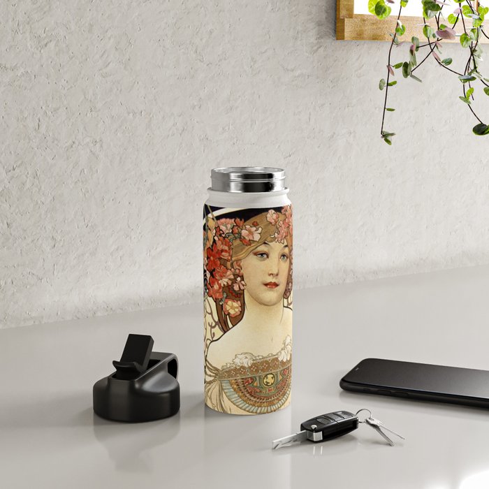 Art Nouveau Water Bottle Gallery Image 4