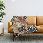Art Nouveau Throw Blanket Gallery Image 1