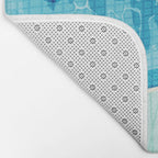 In Deep - memphis throwback swimming athlete palm springs resort vacation country club infinity pool Bath Mat Gallery Image 2