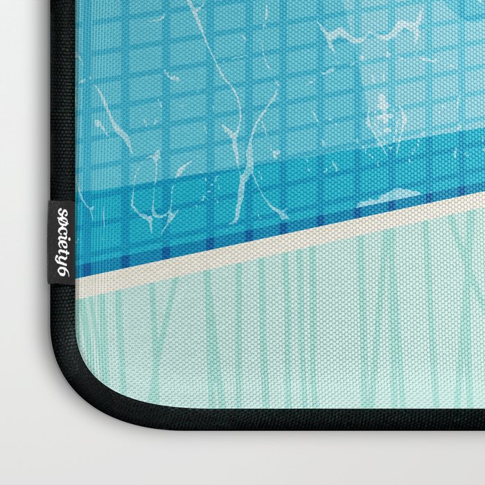 In Deep - memphis throwback swimming athlete palm springs resort vacation country club infinity pool Laptop Sleeve Gallery Image 3