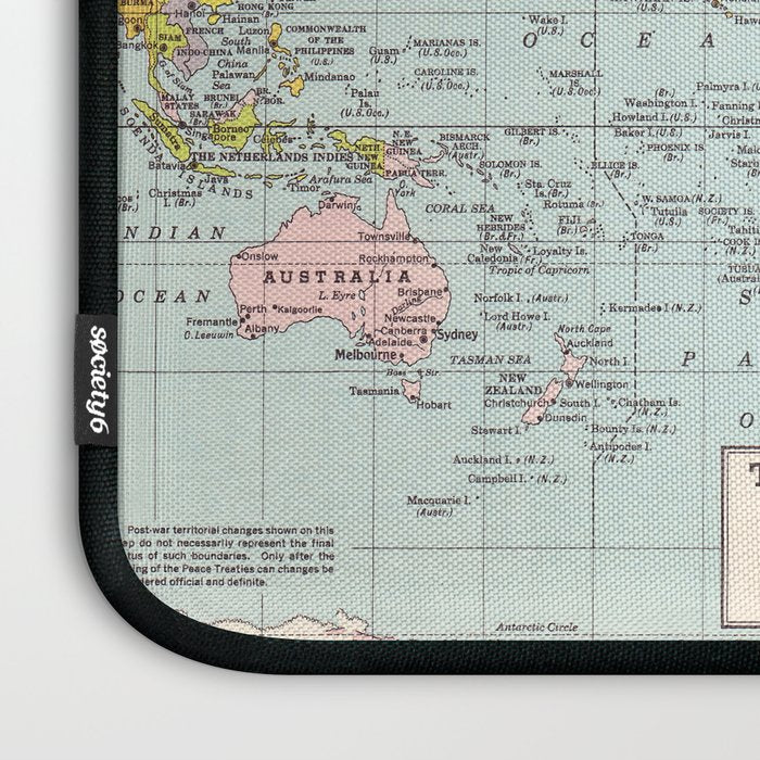 World Map Laptop Sleeve Gallery Image 3