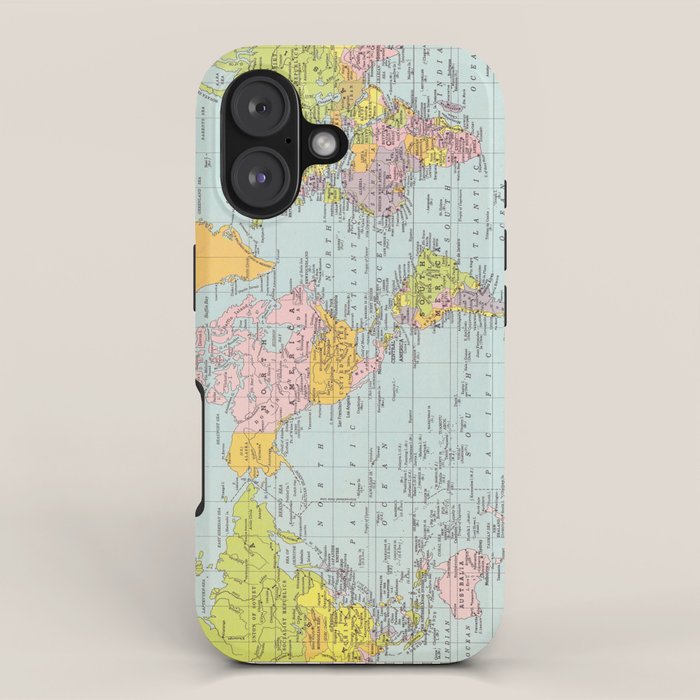 World Map iPhone Case Gallery Image 1
