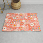 Wild Woodland Floral Mushrooms Rug Gallery Image 1