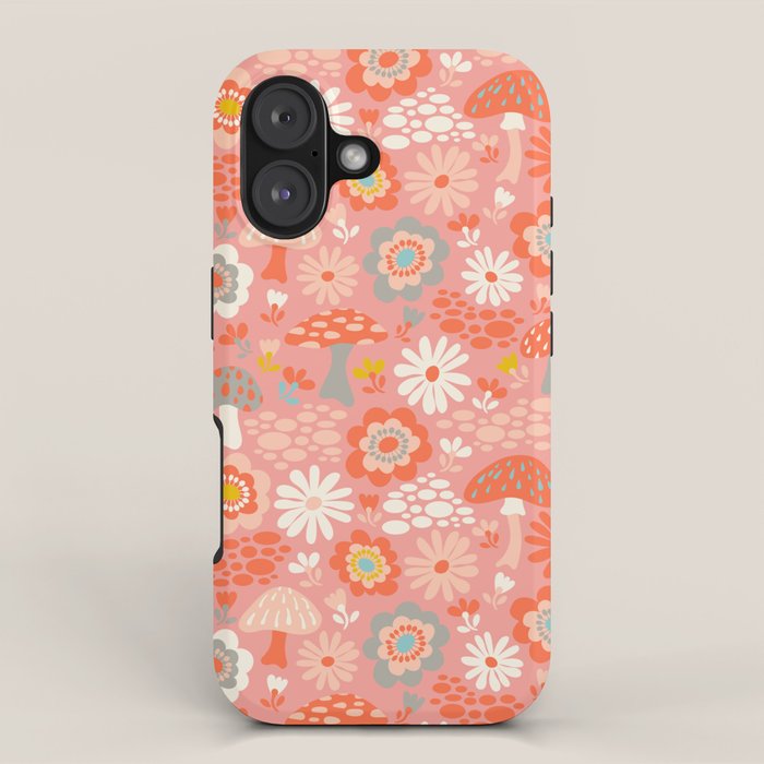 Wild Woodland Floral Mushrooms iPhone Case Gallery Image 1