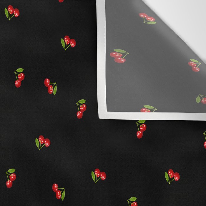 Dark Delicate Cherry Wall Tapestry Gallery Image 3