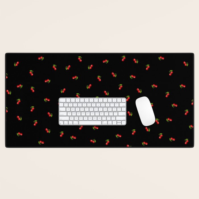 Dark Delicate Cherry Desk Mat Gallery Image 1