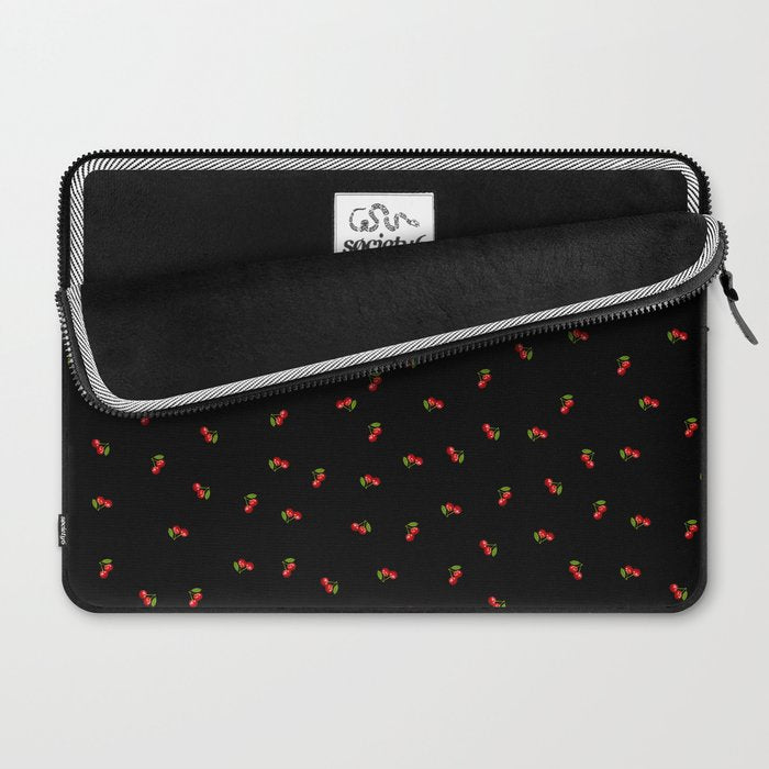 Dark Delicate Cherry Laptop Sleeve Gallery Image 2