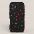 Dark Delicate Cherry iPhone Case Gallery Image 1
