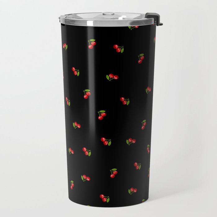 Dark Delicate Cherry Travel Mug Gallery Image 2