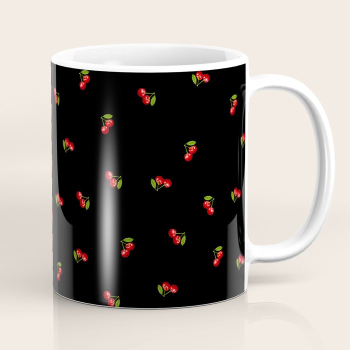 Dark Delicate Cherry Coffee Mug Gallery Image 1