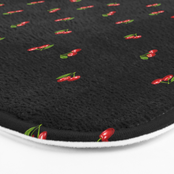 Dark Delicate Cherry Bath Mat Gallery Image 3