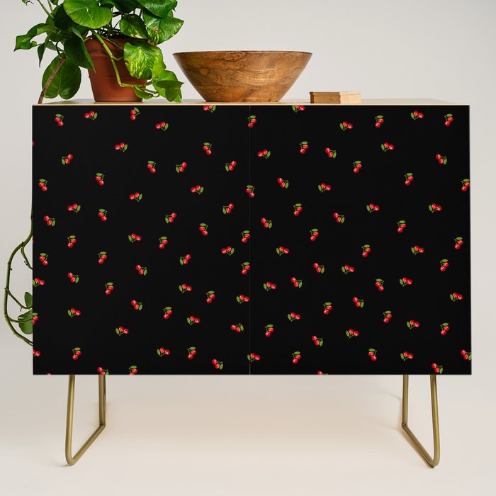 Dark Delicate Cherry Credenza Gallery Image 1