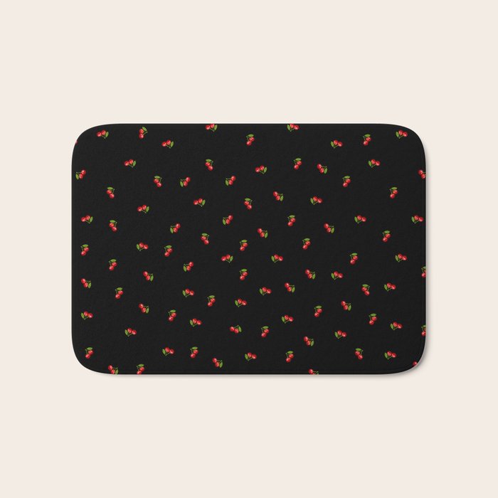 Dark Delicate Cherry Bath Mat Gallery Image 1