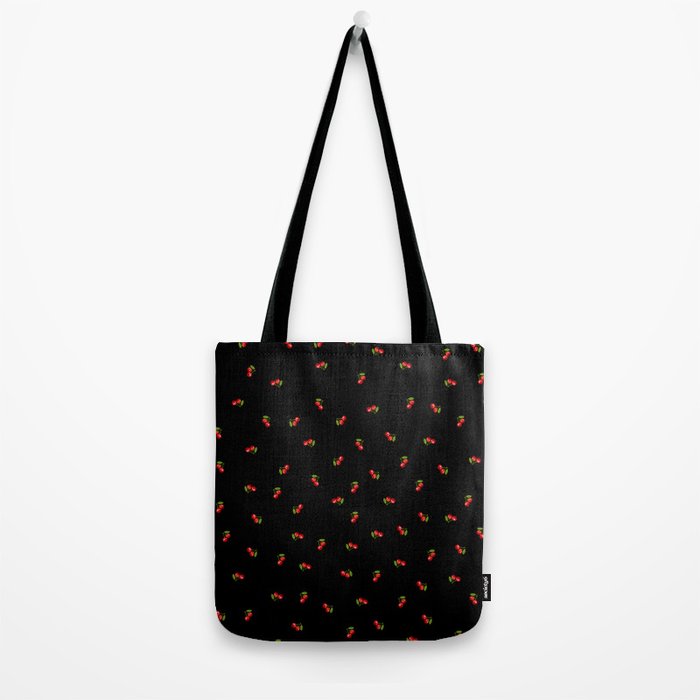 Dark Delicate Cherry Tote Bag Gallery Image 2