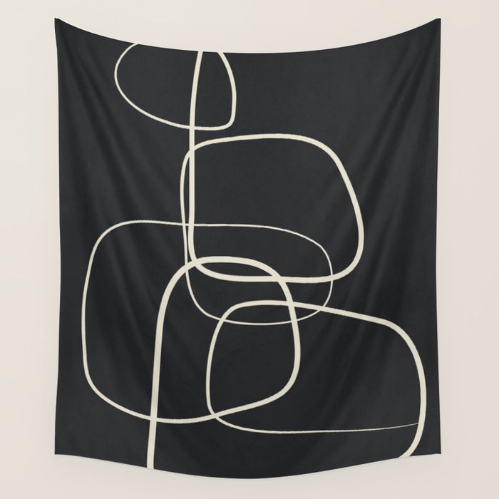 Abstract Lines 01 Wall Tapestry Gallery Image 4