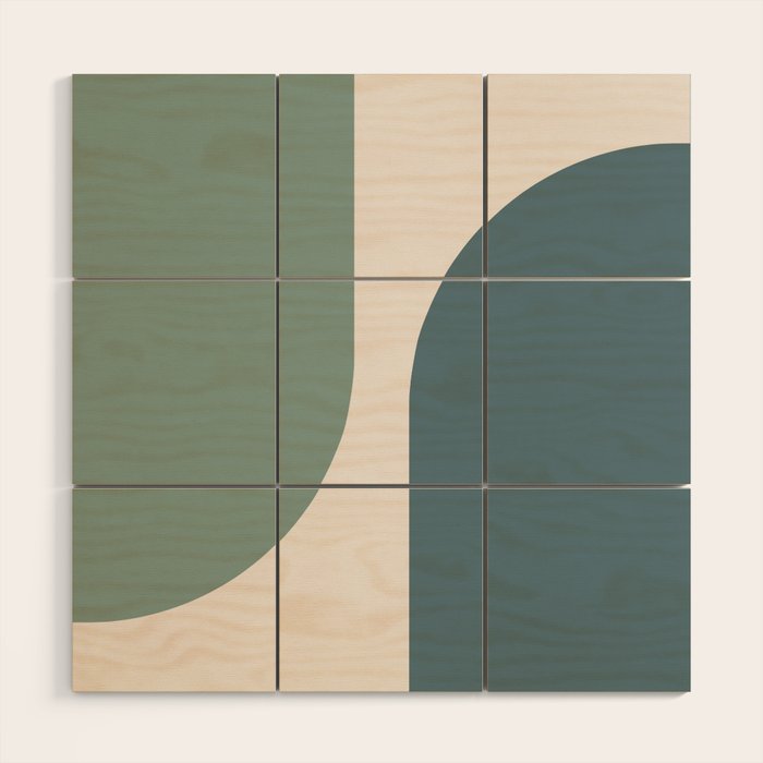 Modern Minimal Arch Abstract LXXVIII Wood Wall Art Gallery Image 1