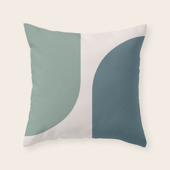 Modern Minimal Arch Abstract LXXVIII Throw Pillow Gallery Image 1