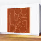 Abstract Line Shapes Wall Mural Gallery Image 2