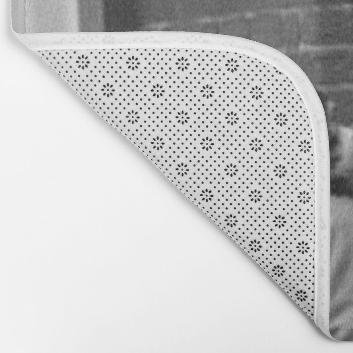 'Strictly No Elephants' vintage humorous child verses the world black and white photograph / black and white photography Bath Mat Gallery Image 2