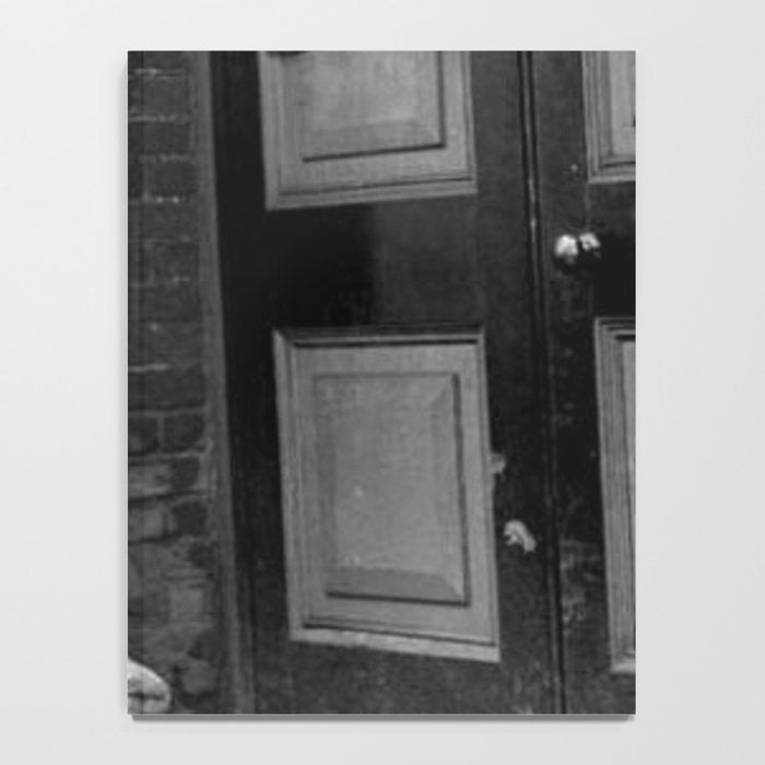 'Strictly No Elephants' vintage humorous child verses the world black and white photograph / black and white photography Notebook Gallery Image 4