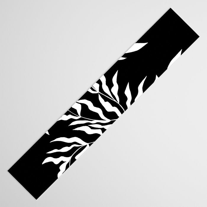 Tulip Tremble In Black  Table Runner Gallery Image 3
