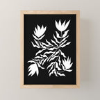 Tulip Tremble In Black  Mini Art Print Gallery Image 1