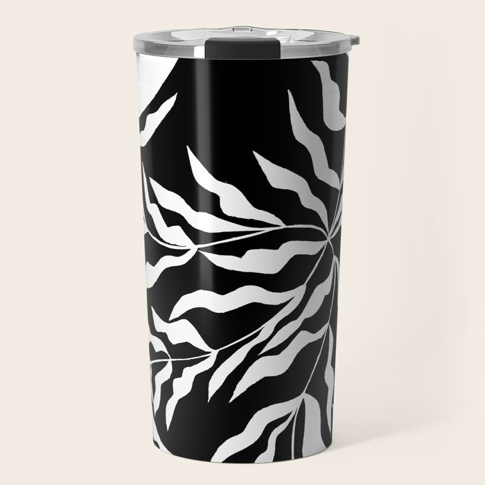 Tulip Tremble In Black  Travel Mug Gallery Image 1