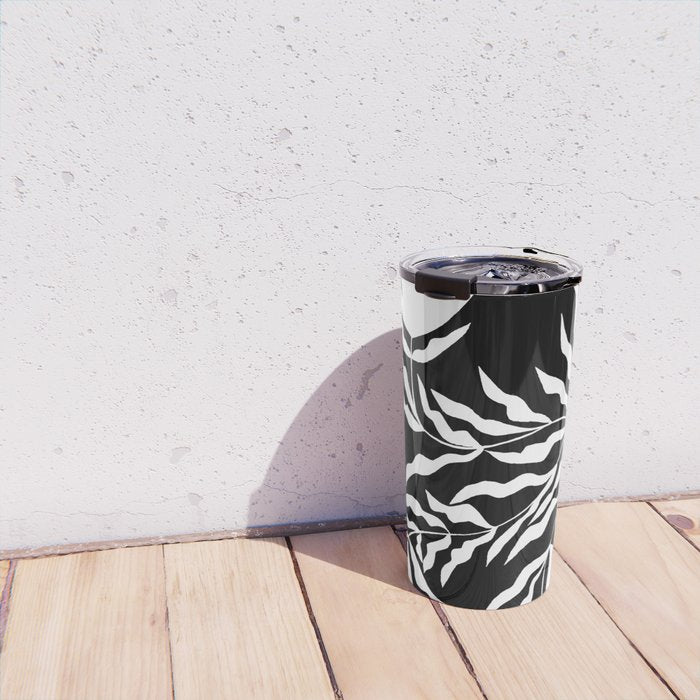Tulip Tremble In Black  Travel Mug Gallery Image 4