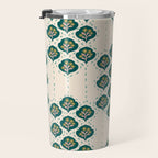 Block-Print Floral Travel Mug Gallery Image 3