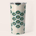 Block-Print Floral Travel Mug Gallery Image 1