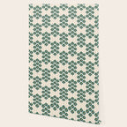 Block-Print Floral Wallpaper Gallery Image 2