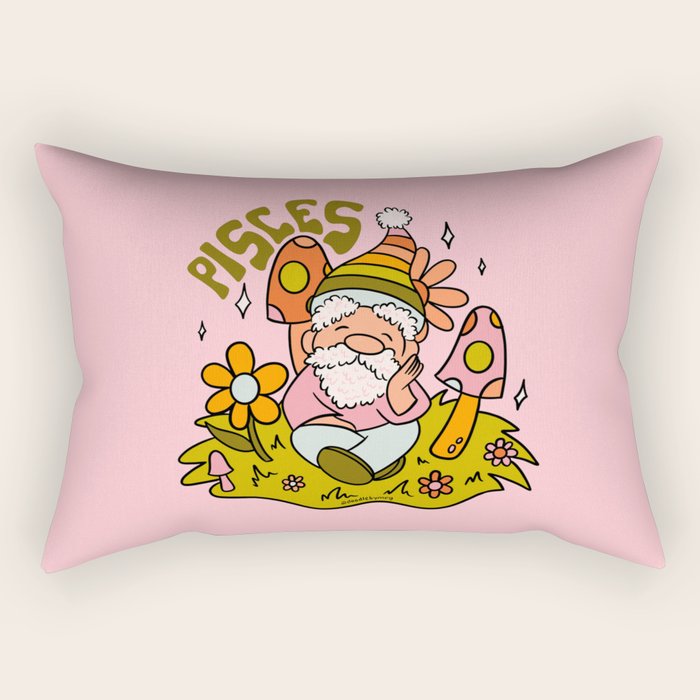 Pisces Gnome Rectangular Pillow Gallery Image 1